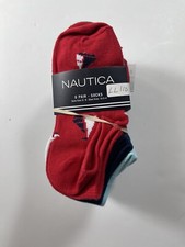 NEW Unisex Nautica Socks Lot of 12 Shoe size 10.5-4 Sock size 6-8 LL110 
