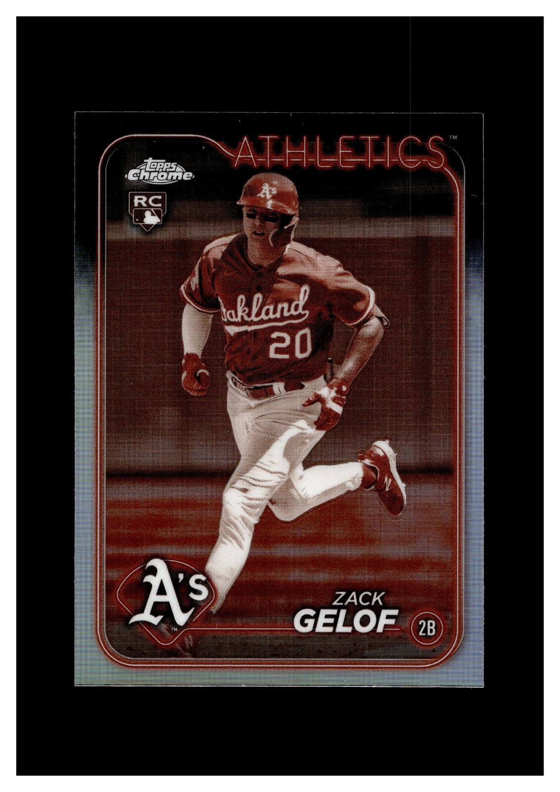 2024 Topps Chrome Sepia Refractors #282 Zack Gelof RC Oakland Athletics