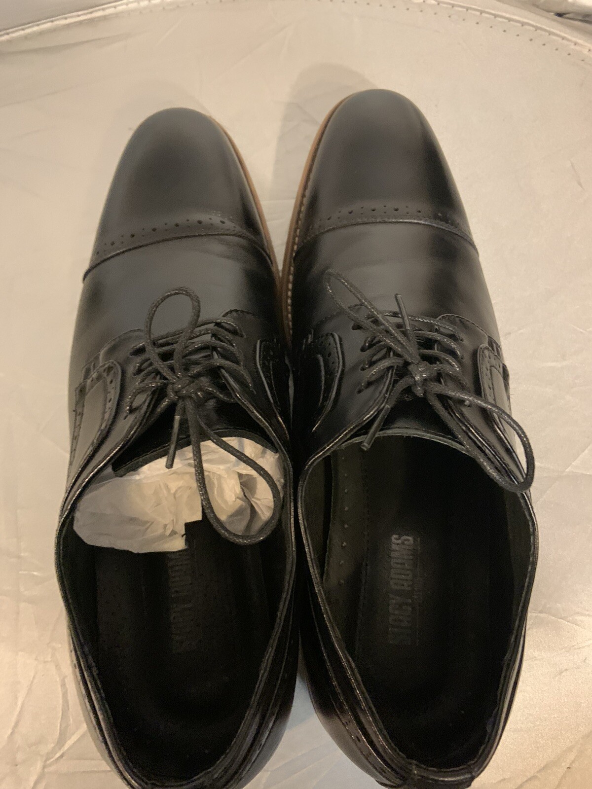 12W Stacy Adams Mens shoes Dickinson Cap Toe Oxford c… Gem