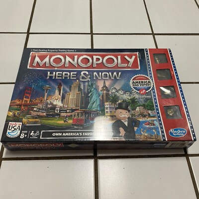 2015 New In Box! Monopoly Here and Now Game - Sealed & Gift Ready