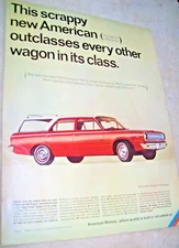 1966 AMC American Motors Rambler American 440 Station Wagon large mag car ad