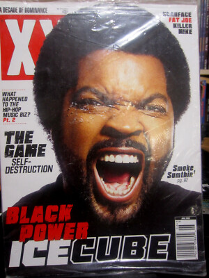 RARE! Hip Hop Magazine ''XXL'' ICE CUBE BLACK POWER June 2008 SEALED!T with Poster