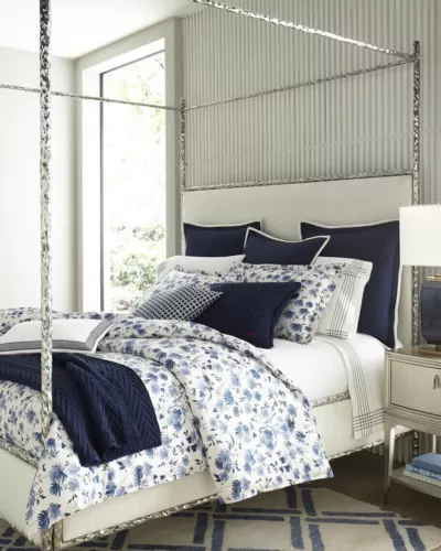 Ralph Lauren KING Duvet Cover ADELAIDE Blue White Chinoiserie Floral New 2 avail