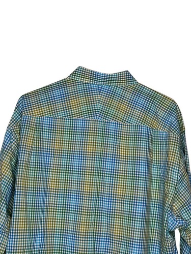 J. McLaughlin Men's Shirt Gingham Plaid Button Down Long Sleeve Cotton Large - Picture 10 of 10