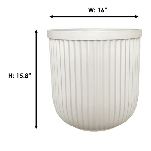 Ellan Resin Plant Pot W/ Drainage Indoor Outdoor Succulents Flowers Garden New - Picture 6 of 7