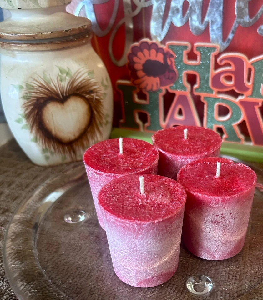  Juego votivo de arándano especiado - Votivos de mezcla de cera natural - Limpio - Ecológico -  Foto 3 de 4