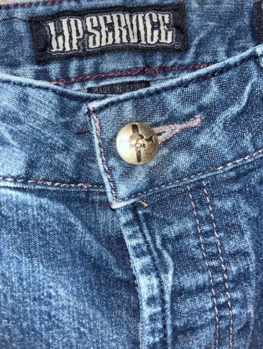 Lip Service Garage Stretch Jeans Mens 28x32 Blue Denim Great Condition - Picture 4 of 5