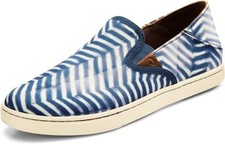 Olukai Pehuea Pa  i Women  s Vintage Blue  Off White Slip On Casual size 7.5