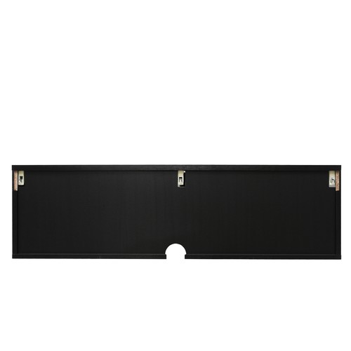 Wandschrank Wandregal Hängeschrank Regal Schrank mit Rattan Schiebetüren 110cm - Bild 8 von 11
