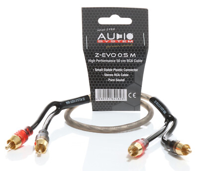Audio System Z-EVO 0.5M HIGH-Performance Cinchkabel 50 cm OFC Cinchkabel 500 mm