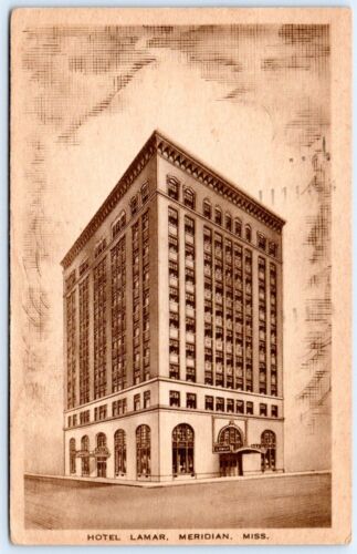 Postcard MS Meridian Mississippi Hotel Lamar A Boss Hotel MS22 - Picture 1 of 2