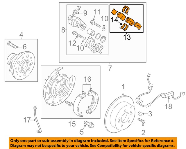 KIA OEM 1113 Sportage BrakeRear Pads 583022SA00 eBay
