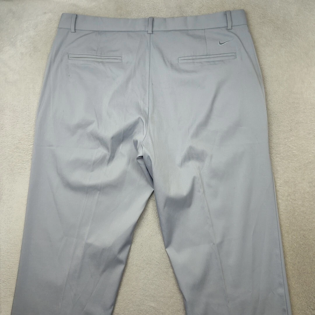 VETEMENTS Pantalone Nike Uomo 36x33 Grigio Golf Flex Performance Tech Elasticizzato Essential 913915
