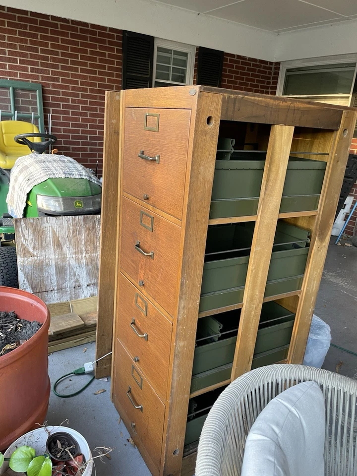 The Globe-Wernicke C.S.C. Archivador antiguo de roble 40585 Foto 4 de 4