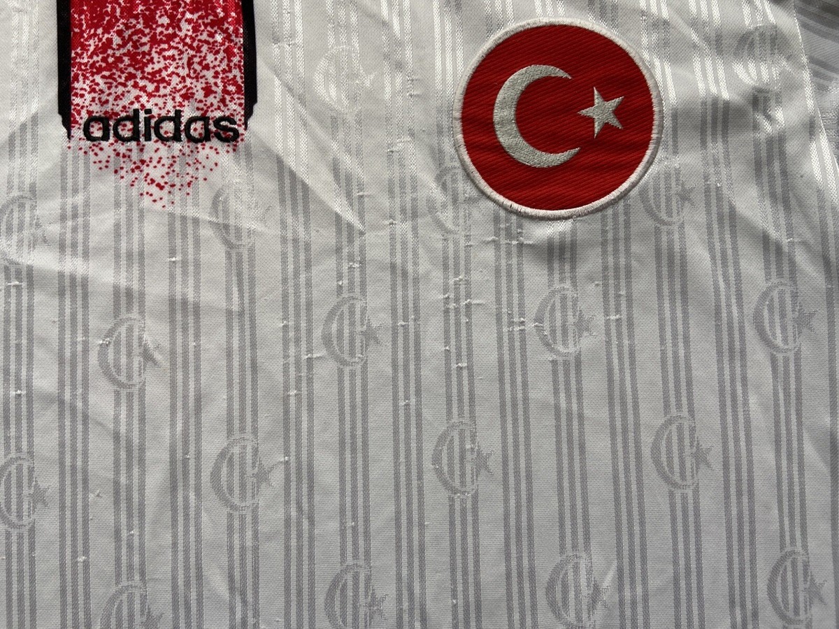 TURKEY 1996 1998 AWAY FOOTBALL SHIRT SOCCER JERSEY ADIDAS sz XL