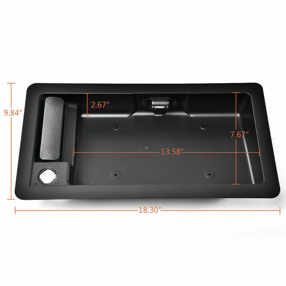 Fit For Ford E150 E250 E350 Outside Cargo Door Handle License Plate Bracket Rear - Image 2 of 4