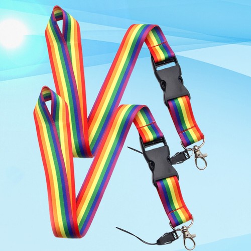 2 Pcs Rainbow Mobile Phone Lanyard Neck Key Chain DIY Accessories - 第 5/11 張圖片