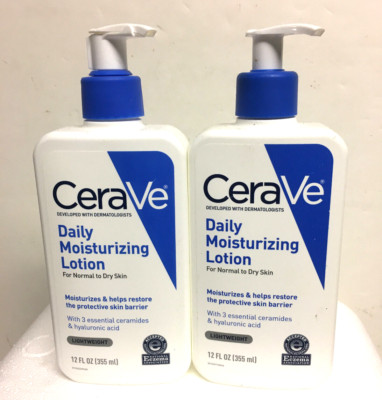 CeraVe Daily Moisturizing Lotion 12 Oz (FREE SHIPPING) Lot Of 2!
