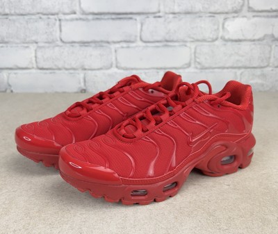 Nike Air Max Plus (GS) Triple Red DM8877-600 Youth Shoes Size 4Y / Women's  5.5 | eBay UK