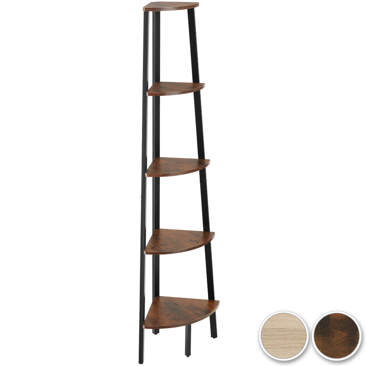 5 tier online wooden corner shelf
