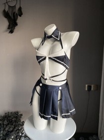 New Women Sexy Lingerie Set Underwear Outfit Cosplay Sailor Dress Nightwear