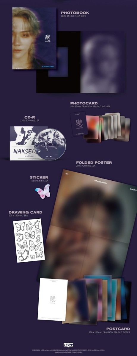 DK(KIM DONGHYEOK) - NAKSEO + Store Gift Photos | eBay 