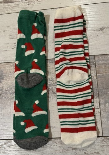Target 2 Paar Weihnachtssocken Gr. 3-10 grün/Weihnachtsmütze/rot/Streifen NEU B - Bild 4 von 4