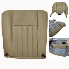 Driver Bottom Perforated Leather Seat Cover Tan For Lincoln Navigator 2003-2006