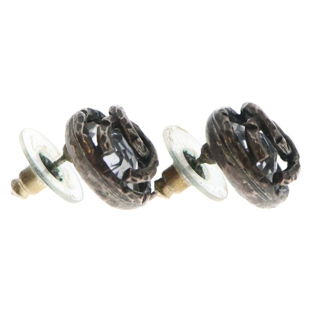 CHANEL Coco Round Metal Stud Earrings Silver Used d573650e85ec1e374c6d4f71aab307 thumbnail 4