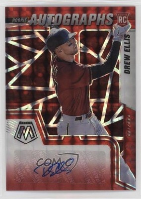 2022 Panini Mosaic Rookie Choice Fusion Prizm Drew Ellis #RAM-DE Auto RC 15t4