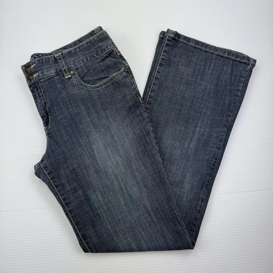 Daisy Fuentes Moda Jeans Women’s Sz 12 Bootcut Low Rise Denim Blue Y2K Style - Image 4 of 4