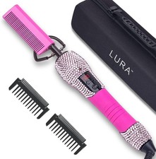 Electric Hot Comb Straightening 15 Heat Settings 180-500 F for Wigs African Hair