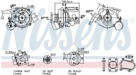 Turbolader NISSENS 93611 für IVECO DAILY III Pritsche/Fahrgestell