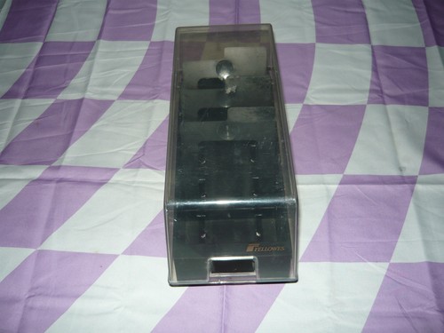Vintage Fellowes Econo/Stor 50 3.5 Floppy Disk Container Used Description