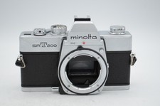 Minolta SRT 200 35mm Film Camera Body, Chrome For Parts/Repair