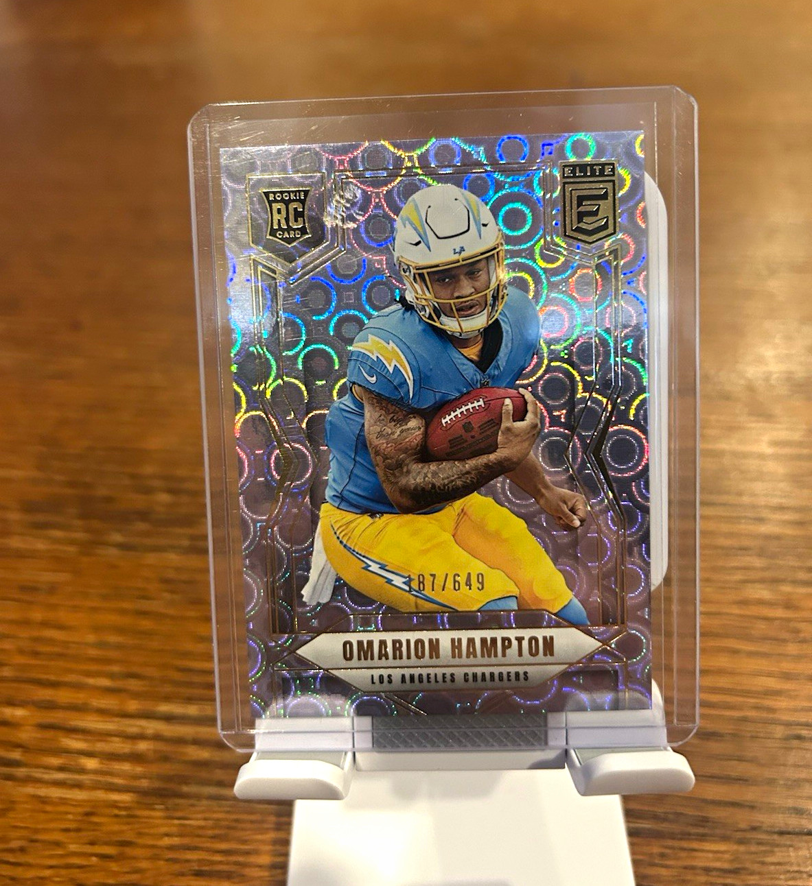 Panini 2025 Donruss Elite Rookies Omarion Hampton RC #132 Lavender /649