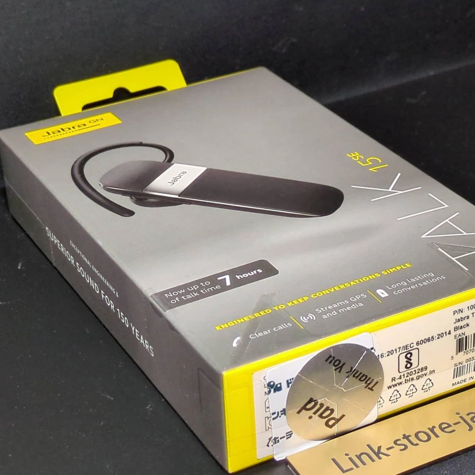 Jabra Talk 45 Black Noise Cancellation Bluetooth Mono Headset One Ear Headset - Image 3 of 4
