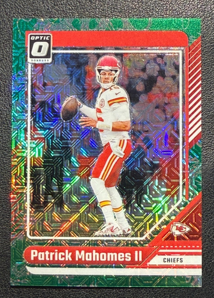 2024 Panini Donruss Optic Patrick Mahomes II Dragon Prizm 4/24 SSP Chiefs #94
