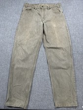 Vintage 1996 Levi’s 550 Sz 33x30 Fits 32x29.5 Tan Made In USA 90s Orange Tab