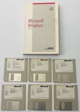 Microsoft Windows 3.1 (1992) Complete 6-Disk Set + User Guide | 3.5” HD Floppies