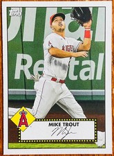 2021 TOPPS BASEBALL 52’ REDUX MIKE TROUT #T52-27 NM+ LOS ANGELES ANGELS