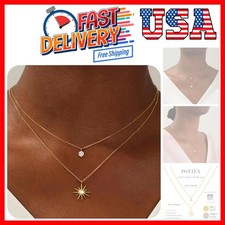Cross Necklace for Women Girls, Dainty 14K Gold Silver Plated Cross Choker Pe...