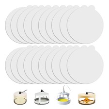20PCS Flea Trap Sticky Discs, 18cm/7.1" Round Pads Replacement white