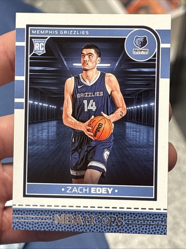 2024-25 NBA HOOPS #239 Zach Eddy MEMPHIS GRIZZLIES MEM ROOKIE CARD RC - Picture 1 of 2