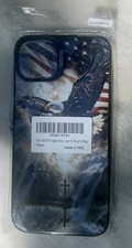 NEW Patriot Eagle American Flag Hard Phone Case For iPhone 14/15 Pro