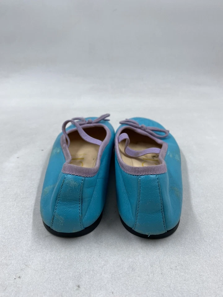 Zapatos planos de ballet de cuero azul Gucci para niños talla 13 Foto 4 de 4