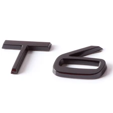 Rear Tailgate Trunk Lid Letter Gloss Black Badge Nameplate Emblem For T6