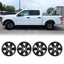 4pcs 17 Inch Alloy Wheel Skins For Ford F150 2015 2020 Abs Pc Snap On Black 4pcs 17 Inch Alloy Wheel Skins For Ford F150 2015 2020 Abs Pc Snap On Black