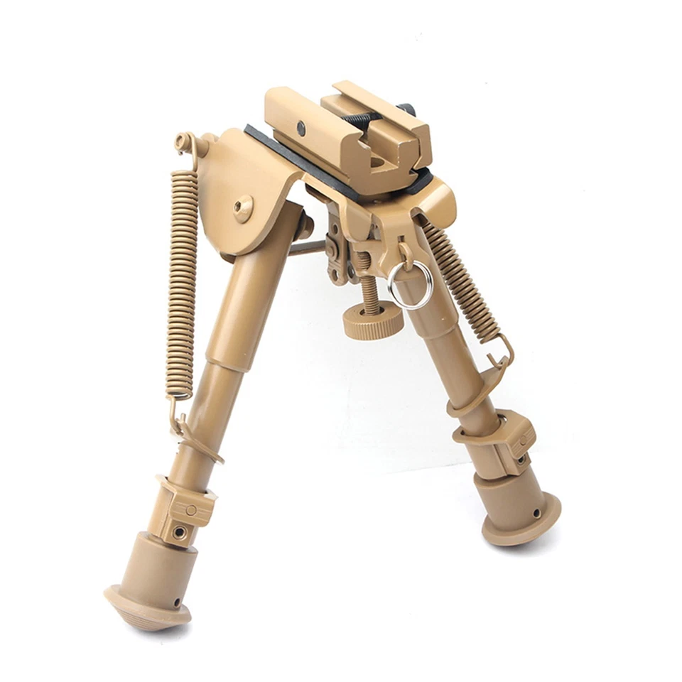 Rifle Bipod 6-9" Spring Return Swivel Stud W/ 20mm Picatinny Rail Mount Adapter - Image 4 of 4