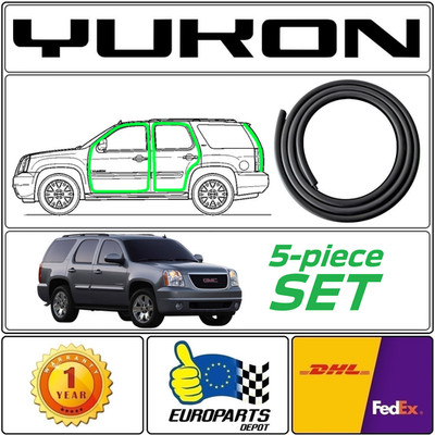 2007-2014 GMC Yukon GMT900 5-Piece Door Seal Weatherstrip Set: Doors & Liftgate